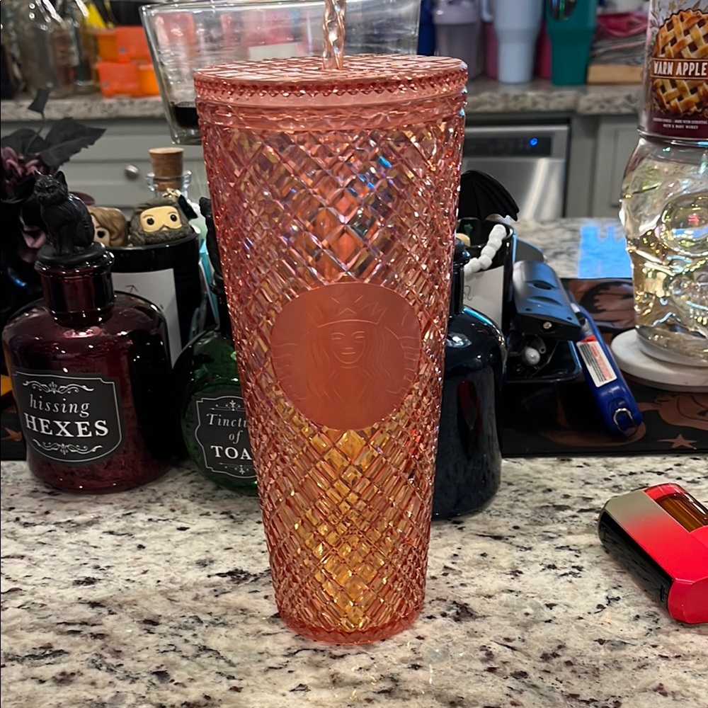 Starbucks Rose Gold Diamond Tumbler